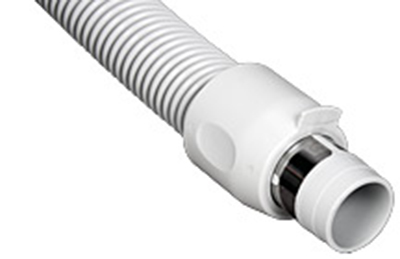 Sací hadice s vypínačem na rukojeti (ON/OFF) 10,7 m - světle šedá.