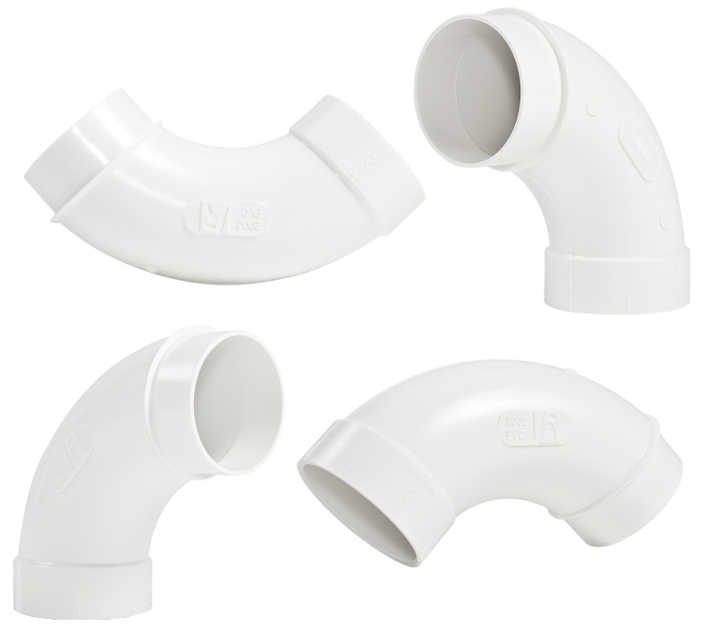 Oblouk 90° M/F s nepřilnavým povrchem.