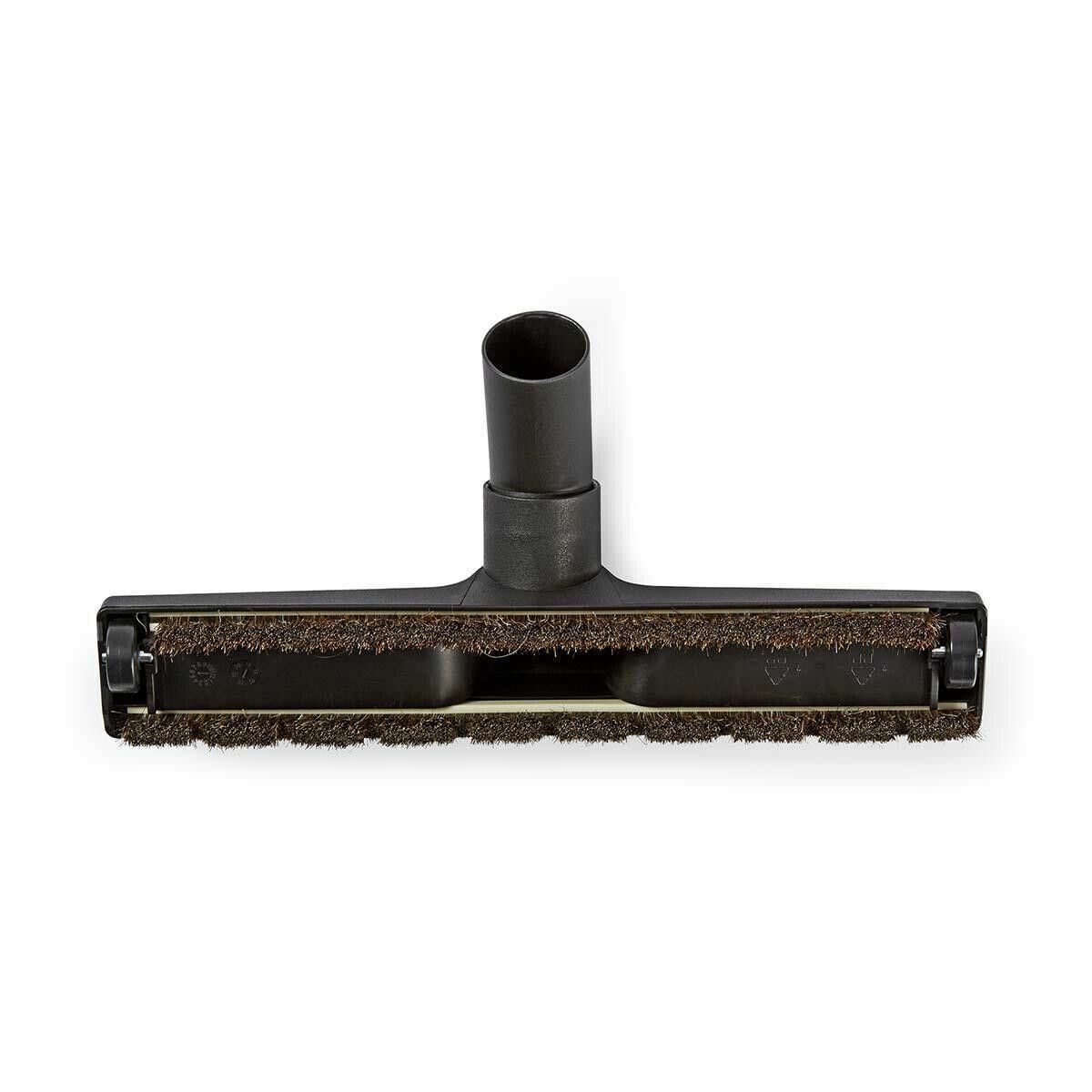 Hubice na hladké podlahy s dvojitou řadou jemných kartáčů z přírodního materiálu a pojezdovými kolečky, šířka hubice 36 cm. Určeno pro centrální vysavače a centrální vysávání.