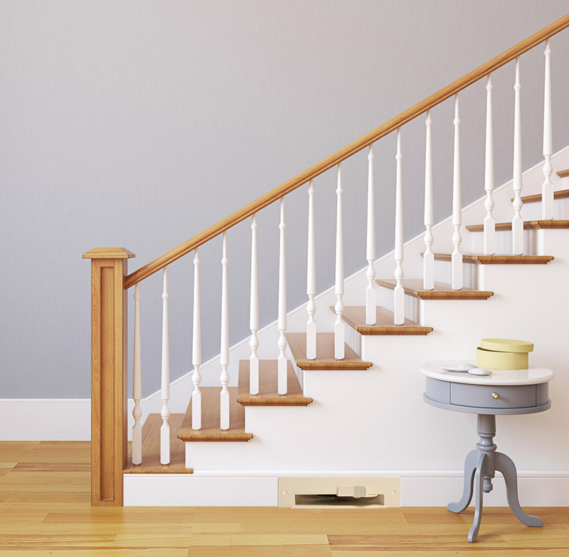 Podlahová štěrbina VacPan - barva mandle - Instalační komplet s flexi hadicí s koncovkami. Nepřilnavý povrch. 