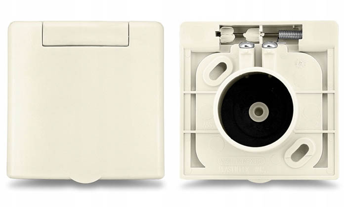 Vysavačová zásuvka centrálního vysávání DELUXE SQUARE - Béžová