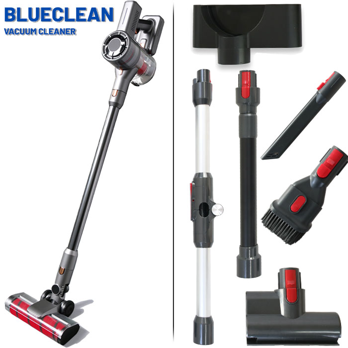 Tyčový vysavač BlueClean BC-Q5 (350 W) s příslušenstvím PERFORMANCE (8 ks)