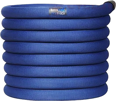 Skrytá hadice ve zdi Retraflex 18m - Sada příslušenství (8 ks) + Dvířka Retraflex, určená pro centrální vysávání