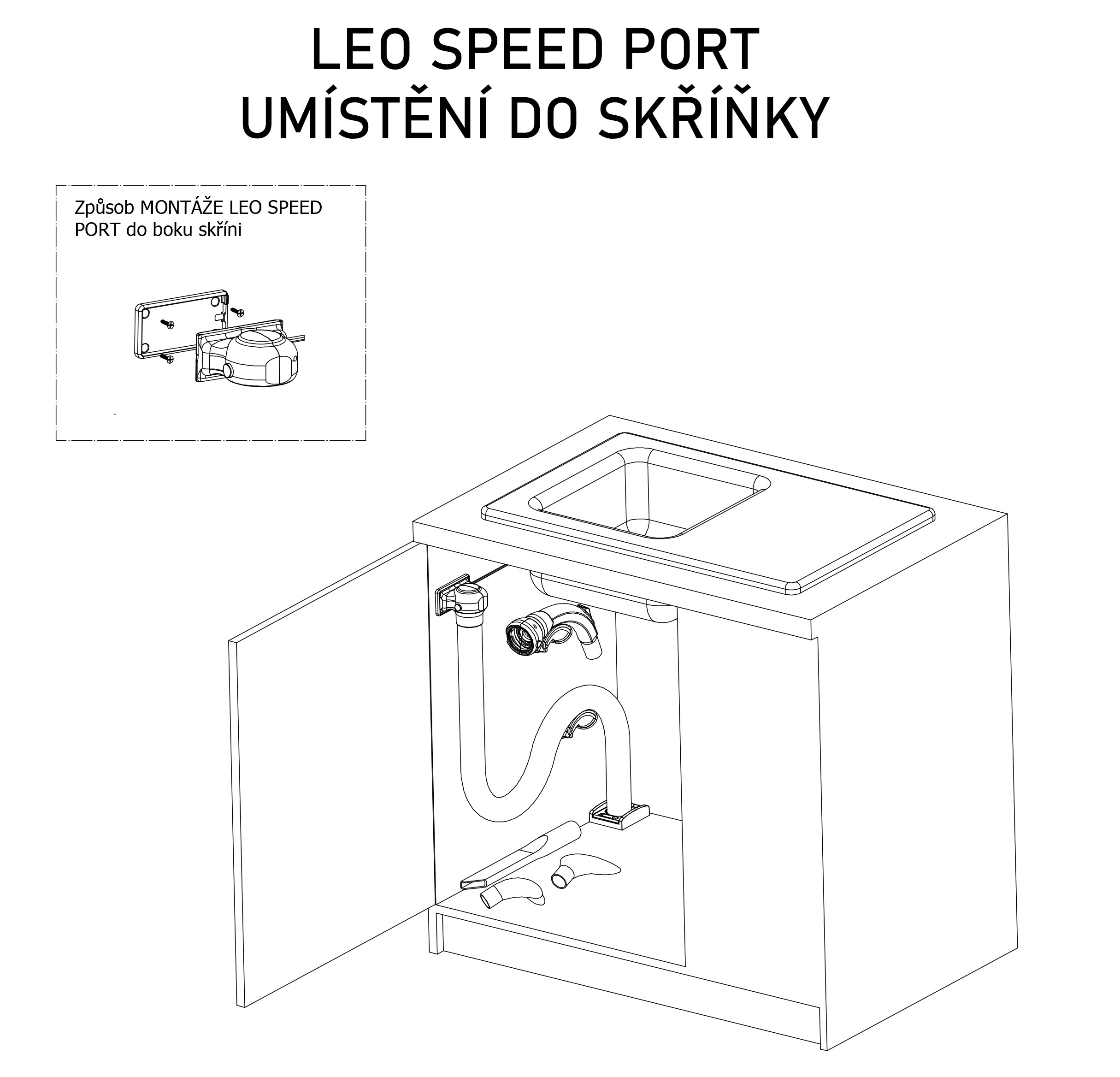 Speed Leo PORT - Natahovací hadice (5 m) - pro rychlý a snadný úklid.