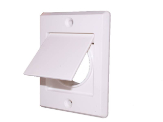 Krytka výfuku vzduchu s bezpečnostní klapkou - bílá.