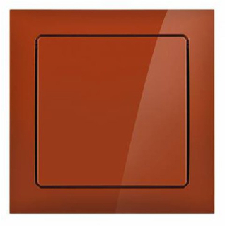 Krytka výfuku vzduchu s bezpečnostní klapkou - cihlová.