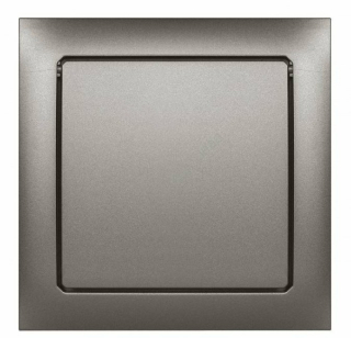 Krytka výfuku vzduchu s bezpečnostní klapkou - barva nerezová ocel.