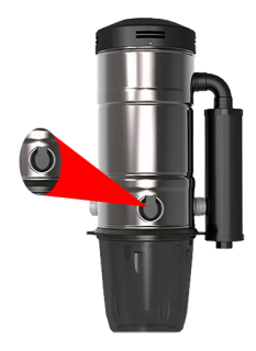 Zásuvka na centrálním vysavači - komplet (černý). Určeno pro model: CVS 1800BP+, CVS 1600BP