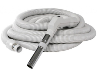 Sací hadice s vypínačem na rukojeti (ON/OFF) 15,1 m - světle šedá.