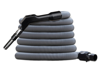 Lehká sací hadice s vypínačem na rukojeti 12,2 m (černá/stříbrná).
